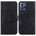 thumbnail image 2 of Compatible with Motorola Moto S30 Pro 5G Embossed Lily Wallet Case with Card Holder PU Leather Flip Cover, 2 of 5