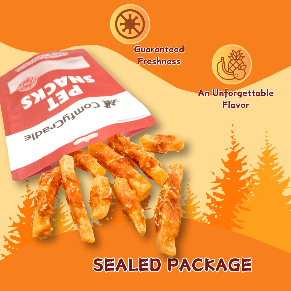 ComfyCradle Chicken Wrapped Sweet Potato Dog Treats, Grain-Free & High-Protein, 1.76 Pound