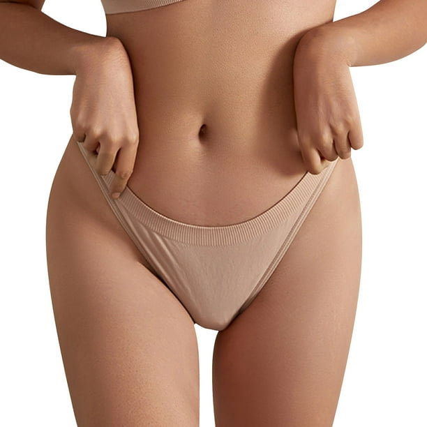 Gibobby Paquete de Tanga para dama Logo de personalizado, Tangas a rayas de cintura , tangas personalizadas, ropa interior de mujer(Rosa,G)