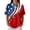 #02 Red, variant on Womens 250 Anniversary T Shirt United States American Flag Print V-Neck Button Down Polo Shirts Red White Blue Loose Fit Stretchy Casual Spring T-Shirt,M,#02 Sky Blue