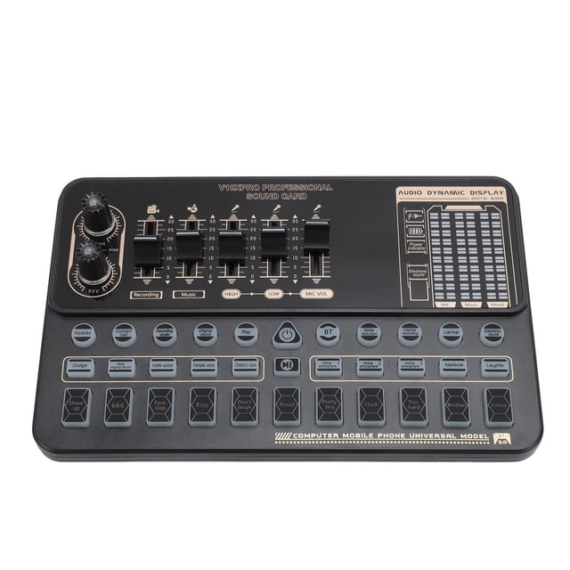 Sound Card, Voice Changer 16 Special Effects Multi Function for Live Streaming