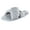 Grey Slipper, variant on Women's Cross Band Soft Plush Memory Foam House Slipper Slide with Anti-Skid Sole