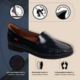 thumbnail image 2 of Womens Hands Free Slip On Fashion Classic Casual Comfort Penny Loafers for Women Navy Patent, 2 of 6