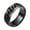 Black, variant on 11PCS Men Ring Simple High Polished Fashion Jewelry Rotating Chain Inlaid Finger Ring for Party,Blue,US 11