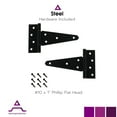 thumbnail image 5 of 6" Heavy Duty Steel "T" Hinge for Wood Fencing - Pair (AD2008-6), 5 of 8