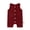 Red, variant on MICHLEY Cotton Baby Sleeveless Romper, Unisex Summer Jumpsuit Outfit for Infant Toddler Boys Girls, 0-24 Months