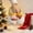 #23-Yellow, variant on Zylanna Girls Slip‑On House Slippers, with Embroidered Motif Loose Fit Slip‑Resistant Warm Plush Festive Holiday Indoor Footwear Khaki