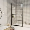 thumbnail image 4 of vidaXL Shower Enclosure ESG 31.5"x55.1" Black, 4 of 18