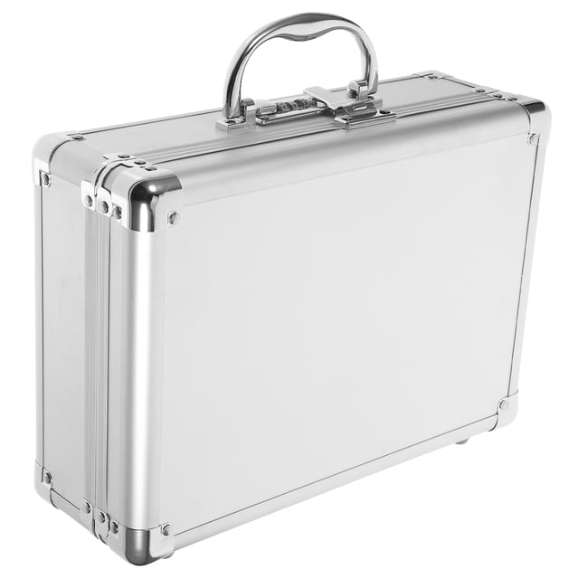 Caja de herramientas Organizador de herramientas portátil Estuche de almacenamiento de herramientas de metal Maletín de herramientas con contraseña con interior de espuma