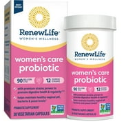 Renew- Life Women's Probiotic Supplement, 30Vegetarian Capsules, 90 Billion CFU PACK OF 1