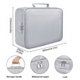 thumbnail image 3 of Home Textile Products Document Bag With Lock Fireproof 3 Layer File Storage Case With Water Zipper Document Portable Travel Home Organizer Bag For Laptop Files Certificates Gifts, 3 of 9