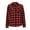 Red, variant on Women’s Flannel Shirt Long Sleeve Casual Knit Plaid Regular Fit Button Down Checkered Shirt Jacket