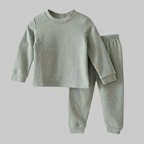 Riecok Toddler Girl Clothes Sets Round Neck Long Sleeve Tops and Leggings Pants Outfits Set Casual Fashion Solid Color 2PCS Fall Winter Outfits Set Green 6 Years