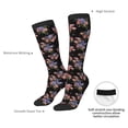 thumbnail image 5 of Picia Women Crew Soft Moisture-wicking Socks Bouquet Pattern Design Cotton Socks, One Size fit All, 5 of 9