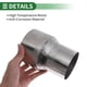 thumbnail image 5 of Rebajadora de codo de escape mandrel de 3.5" OD a 4.5" OD adaptador de tubo de acero inoxidable T304 6 pulgadas de longitud tono plateado, 5 of 7