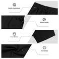 thumbnail image 5 of Bbyeadc 2 Piece Short Sets for Women Summer Vacation Outfits Sleeveless Tank Tops and Drawstring Shorts Set Beach Clothes,Black (M), 5 of 5
