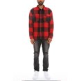 thumbnail image 4 of Woodridge Flannel Co Mens Flannel Shirts Shackets Casual Button Down Long Sleeve Jackets with Pocket, 4 of 5