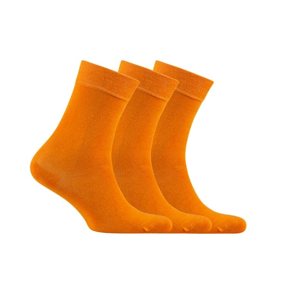 COSYFEEL Women's Bamboo Dress Socks Crew Soft Thin Seamless Toe, 3 Pairs