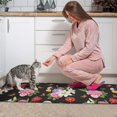 thumbnail image 3 of Pioneer Flower Floral Print Pattern Kitchen Rugs Sets Of 2, Anti Fatigue Non Slip Washable Floor Mats for Kitchen Sink Laundry, 17X30 Inch + 17X47 Inch, 3 of 6