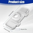 thumbnail image 2 of Matsuzay Alfombrilla absorbente para grifo de silicona, área del fregadero limpia y seca con facilidad, Gel de sílice resistente y duradero Hardware blanco, 2 of 6