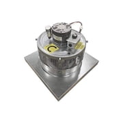 CAPTIVE-AIRE Direct Drive Centrifugal Downblast Roof Mounted Exhaust Fan with Speed Control- 19 Fan Base, 0.060 HP 115 Volt Single Phase Motor (DR-10HFA)
