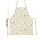 thumbnail image 2 of Delantal de cocina de 1 pieza con cuello ajustable y bolsillo central visible con lazos largos para mujeres y hombres | Cocinero, 2 of 5
