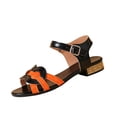 thumbnail image 2 of YOUYEDIAN Orthopedic Casual Sandals for Women Arch Support Flat Wedge Sandals Lightweight Non Slip Slip on Work Shoes Vacation Beach 2026 New Orthopedic Shoes (Orange), 2 of 6