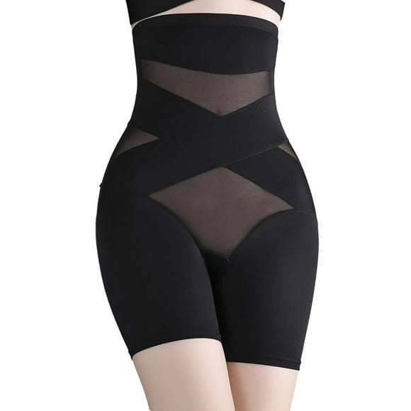Gaines Shapewear pour Femmes Short Gainant Taille Haute Gaines Shapewear Amincisseur de Cuisses sous-Vêtements L