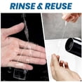 thumbnail image 6 of Nano Tape Double Sided Tape Heavy Duty 2" x 9.8Ft, Reusable Strong Mounting Tape, Clear Gel Wall Sticky Adhesive Strips, Traceless, Washable for Hanging Picture, Poster, Carpet Fixed, 2Rolls, 6 of 7
