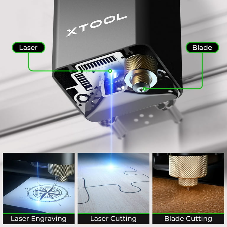 xTool M1 10w 3-in-1 Hybrid Laser Engraver & Cutting Machine with Rotoray 2  Pro and Material Box 