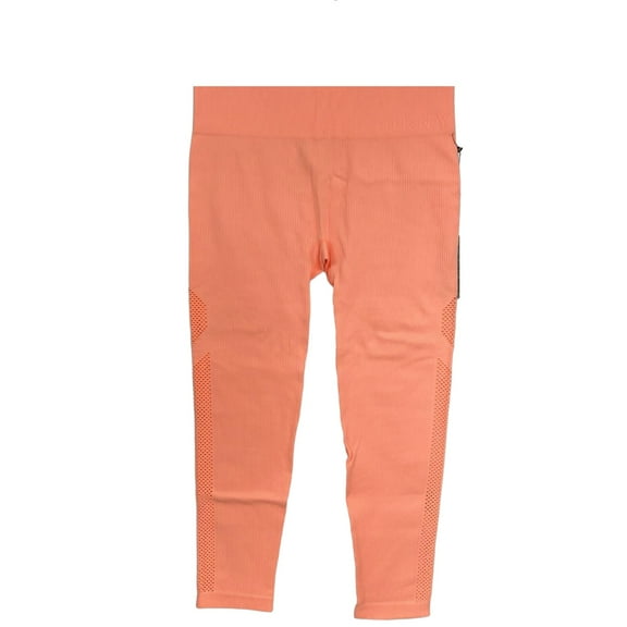 DKNY Womens Sport Seamless High-Rise 7/8 Length Leggings Size Large Color Orange
