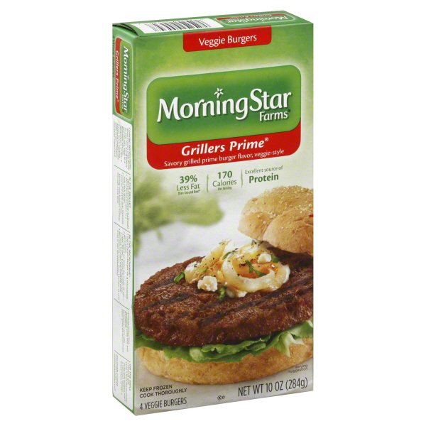 Morning Star Farms Grillers Prime Veggie Burgers 4ct Walmart Com Walmart Com