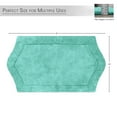 thumbnail image 3 of HOME WEAVERS Waterford Collection Bathroom Rug 100% Cotton Tufted Bath Rug, Soft Absorbent Bath Rugs, Non-Slip Plush Bath Rug, Machine Wash Dry, bath Rugs , 24"x40" Rectangle, Turquoise, 3 of 4