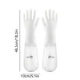 thumbnail image 6 of Djunllk Waterproof Rubber Gloves - Non-Slip Household Dishwashing Gloves, Reusable Long Sleeves Cleaning Gloves Drip-Catch Cuff Kitchen Gloves, 6 of 6