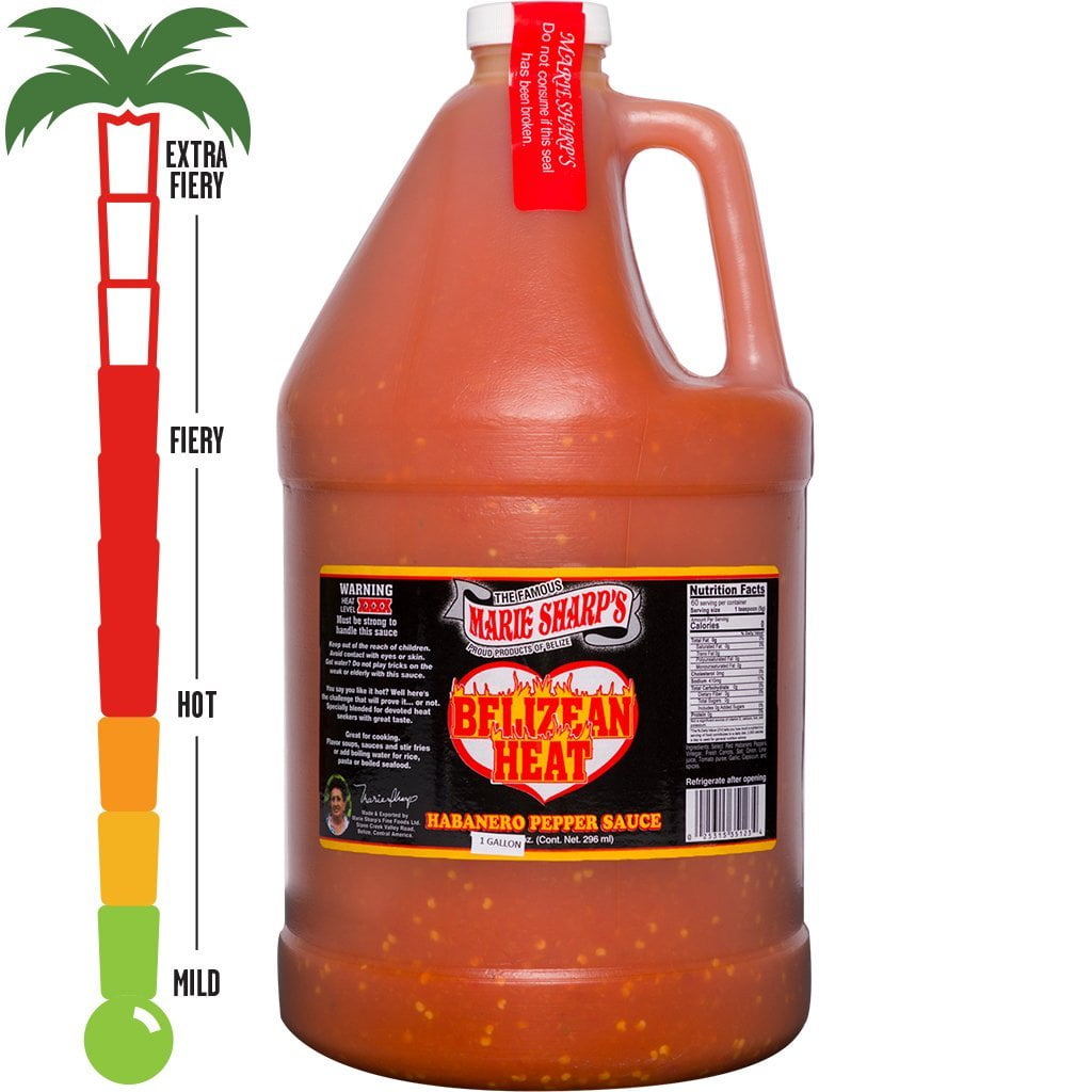 (3 pack) Marie Sharp's Belizean Heat Habanero Pepper Sauce, 1 x 5 oz