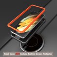 thumbnail image 5 of ExoGuard For Samsung Galaxy S21 Ultra 5G Case，Full-Body Phone Case with Kickstand (Orange), 5 of 8