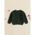 thumbnail image 3 of FEORJGP Little Girl Boy Thick Cozy Sweaters 0-3T Toddler Baby Long Sleeves Knitted Pullovers Casual Mushroom Embroidery Jumpers Infant Newborn Chunky  Warm Tops Daily Clothes for Fall Winter, 3 of 7