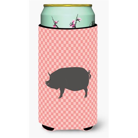 Berkshire Pig Pink Check Tall Boy Beverage Insulator Hugger