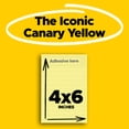 thumbnail image 2 of Notas adhesivas Post-it de 4 x 6 cm, 12 blocs, amarillo canario (660), 2 of 9