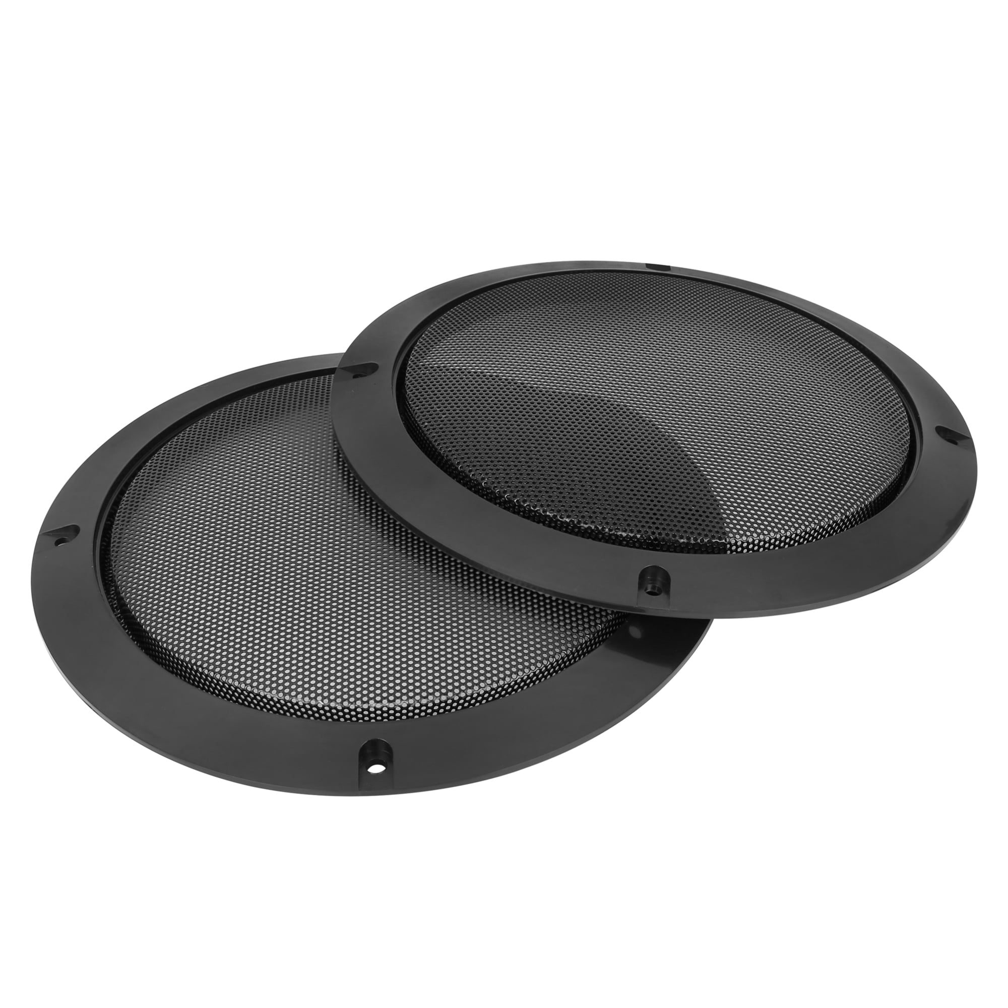 Unique Bargains 2pcs 6.5" Car Speaker Cover Mesh Subwoofer Grill Horn Guard Glossy