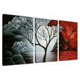 thumbnail image 1 of Pinturas al óleo del arte de la pared del árbol de la nube impresiones de la lona del paisaje para las decoraciones caseras UHUSE cuadros colgantes, 1 of 7