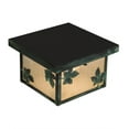 thumbnail image 7 of Meyda Tiffany 38554 Hyde Park Maple Leaf 12" Wide Flush Mount Square Ceiling Fixture -, 7 of 7