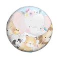 thumbnail image 2 of Easygdp Cute Animals Automobile Tire Dust Cover, 14-17in Spare Tire Cover Universal Fit for Trailer, Car, Truck, SUV, Jeep - 16 inch, 2 of 9
