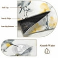 thumbnail image 2 of Yellow Floral Spring Round Rug 3ft Washable Circle Entryway Rugs Non Slip Gray Summer Botanical Birds Pastoral Area Rug Indoor Floor Carpet for Bedroom Kitchen Living Room Home Office Dining Room, 2 of 8