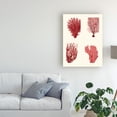 thumbnail image 3 of Trademark Fine Art 'Red Coral Print On 4 Panels' Canvas Art by Fab Funky, 3 of 3