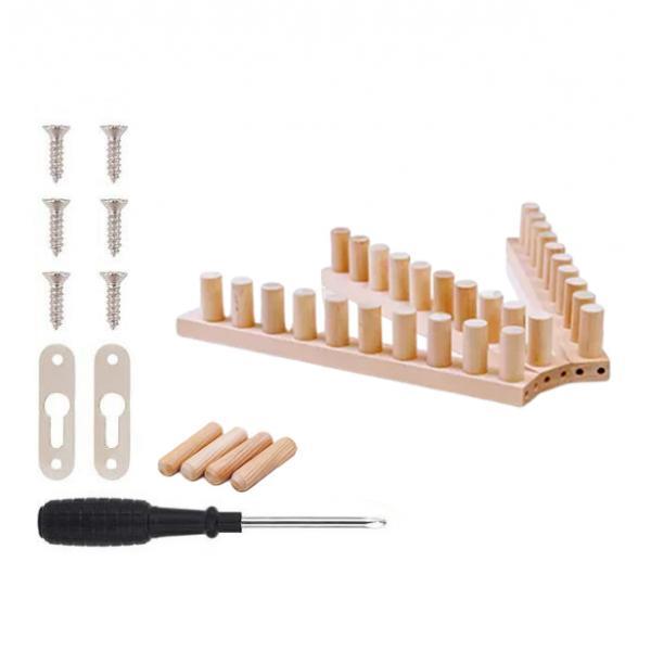 3 Pcs Weaving Loom Chunky Knit Blanket Loom Wooden Loom Frame Durable Wood Material for Adults DIY Yarn Craft Projects