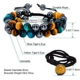 thumbnail image 6 of XonyiCos Triple Protection Bracelet, Tiger Eye Beads Hematite and Black Obsidian Natural Stone Bracelets, 6 of 6