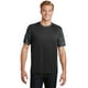 Sport-Tek &174; T-Shirt Camohex Colorblock. St371 3XL Noir/ Gris Fer – image 1 sur 3