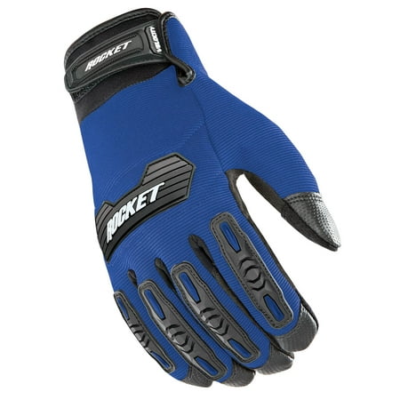 Velocity Gloves - Joe Rocket Velocity 2.0 Gloves Blue/Black (Blue, Large)
