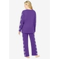 thumbnail image 2 of Dreams & Co. Plus Size Dreams & Co Side Print Pajama Set, 2 of 4
